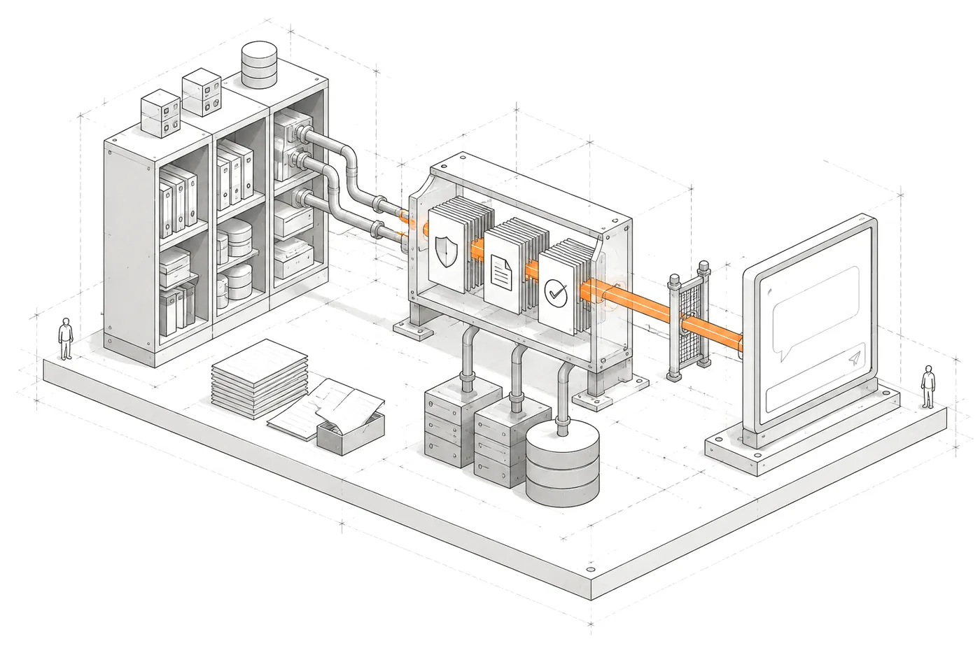 Illustration for “Business chatbot: when it makes sense and how to make it reliable”